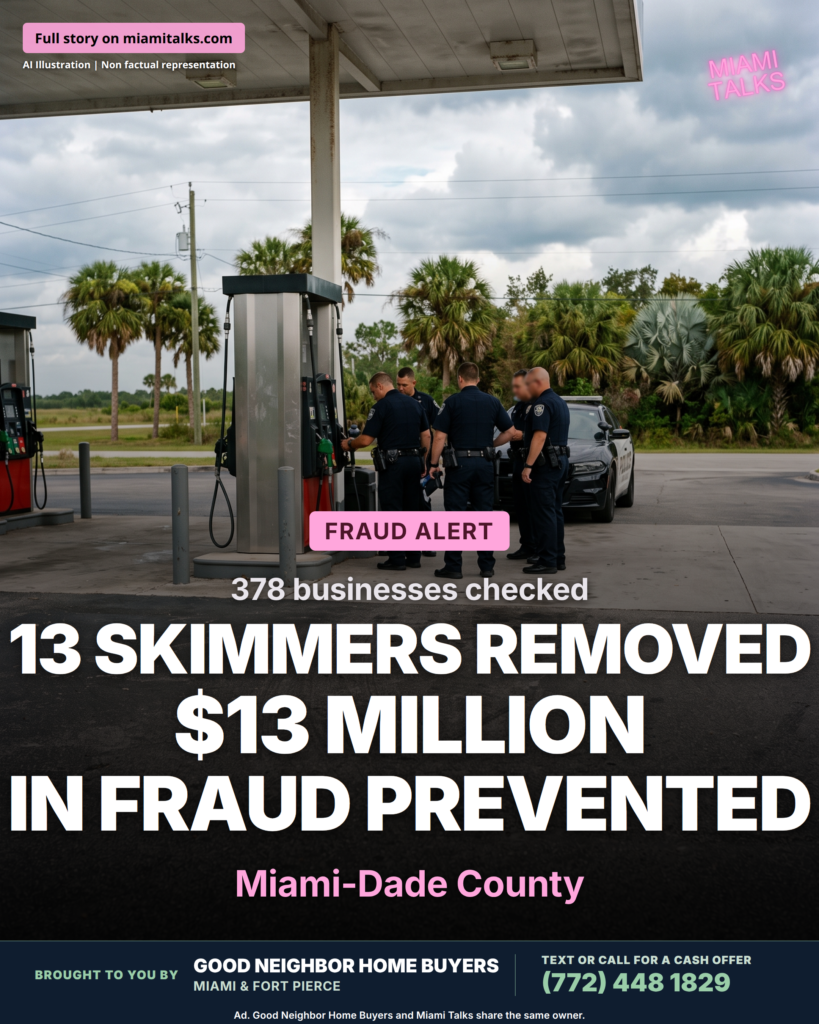 Credit Card Skimmers Removed in Miami-Dade Crackdown