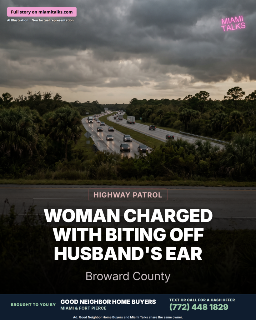Woman Charged With Biting Off Husband's Ear on I-95