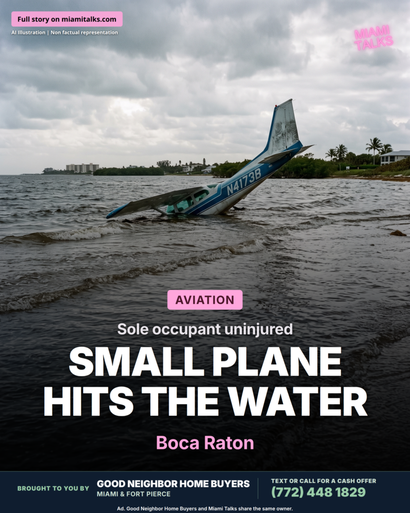 Small Plane Crashes Into Water in Boca Raton