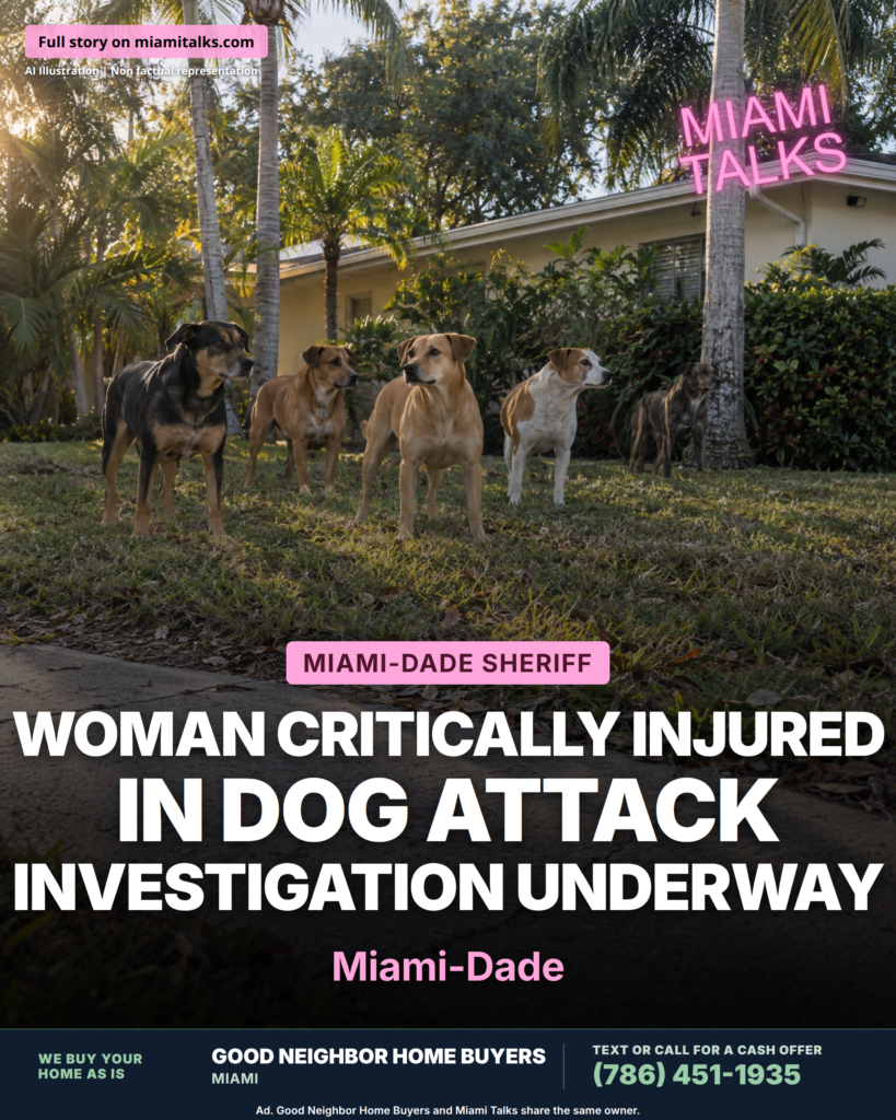 Woman Hospitalized in Critical Condition After Dog Attack in Northwest Miami-Dade