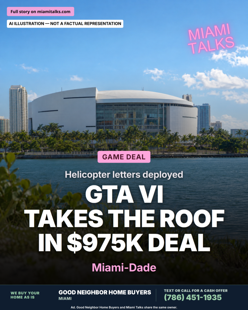 Miami-Dade signs $975,000 GTA VI marketing deal for Kaseya Center roof signage