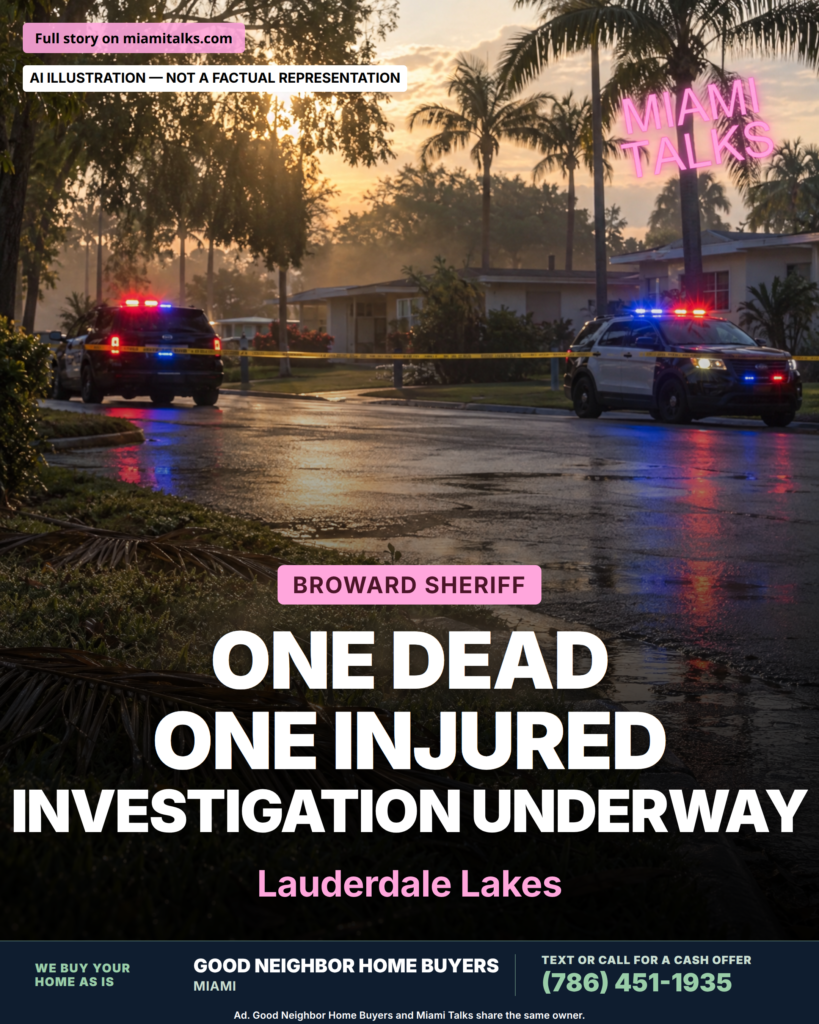 One Dead, One Injured in Early Morning Shooting in Lauderdale Lakes
