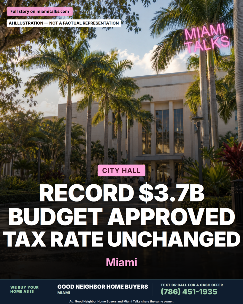Miami Approves Record $3.7 Billion Budget, Keeps Tax Rate Unchanged