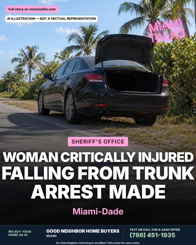 Man Charged With Aggravated Battery After Woman Falls From Trunk of Speeding Car in Miami-Dade
