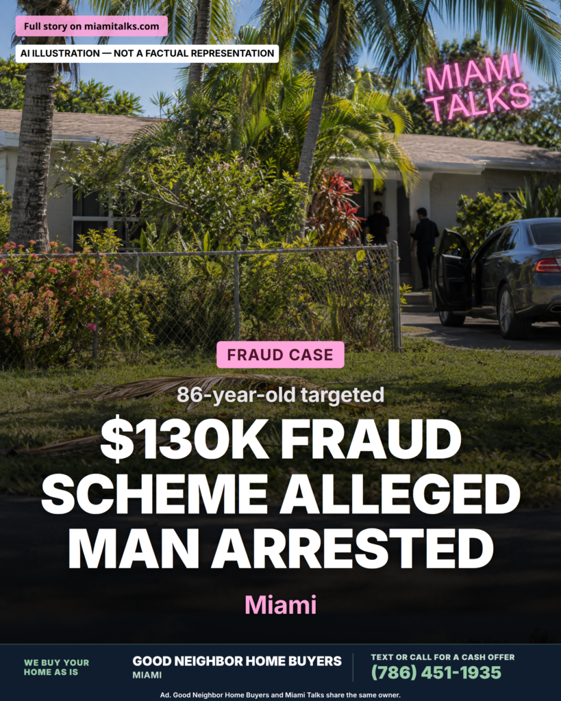 Miami Man Arrested in Connection With Alleged $130,000 Fraud Scheme Targeting 86-Year-Old Victim