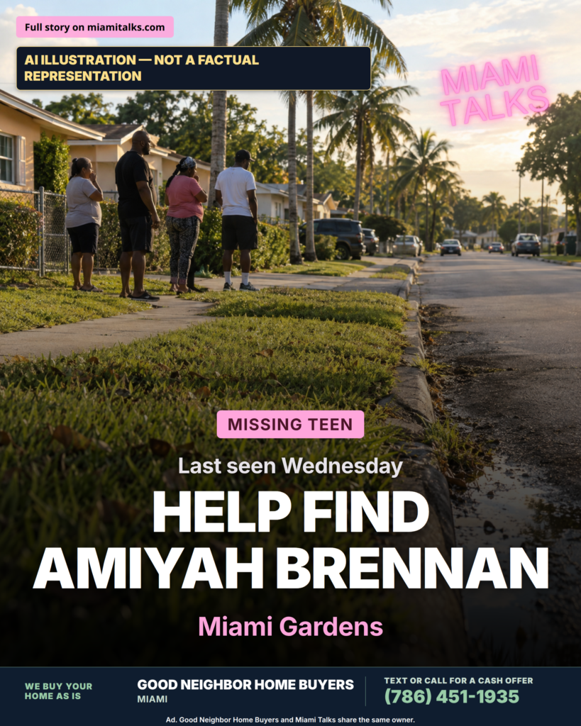 Miami Gardens police seek help finding missing 15-year-old Amiyah Brennan