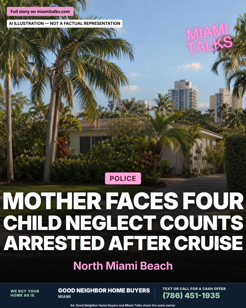 North Miami Beach Mother Faces Four Child Neglect Counts After Cruise