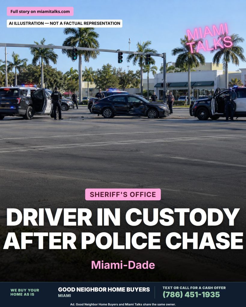 Driver Taken Into Custody After Northwest Miami-Dade Chase