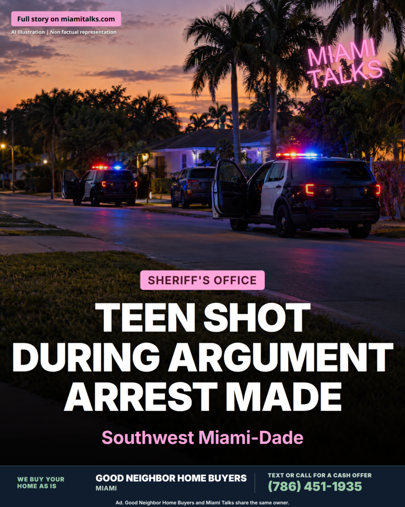 Teen Shot in Leg in Southwest Miami-Dade; 18-Year-Old Arrested
