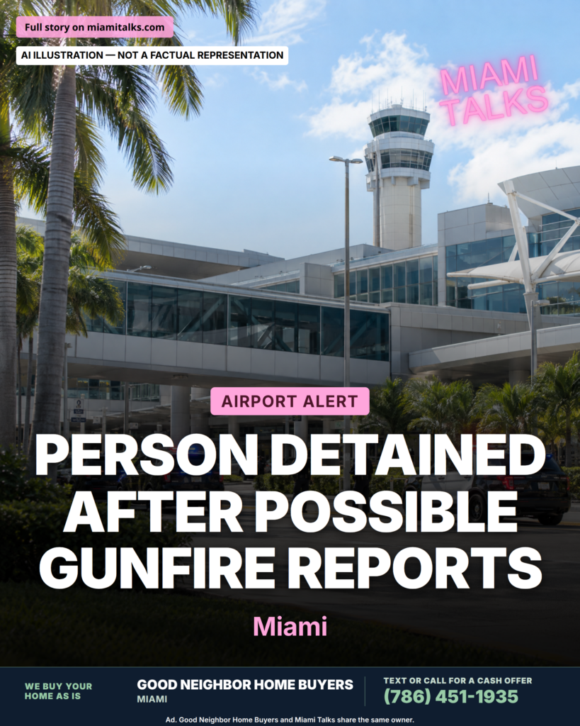 Person detained after reports of possible gunfire at Miami International Airport