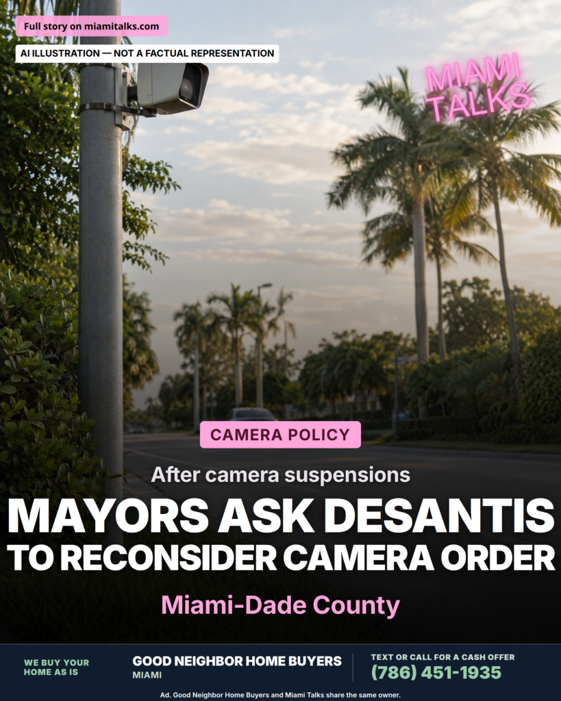 South Florida Mayors Ask DeSantis to Reconsider Camera Order