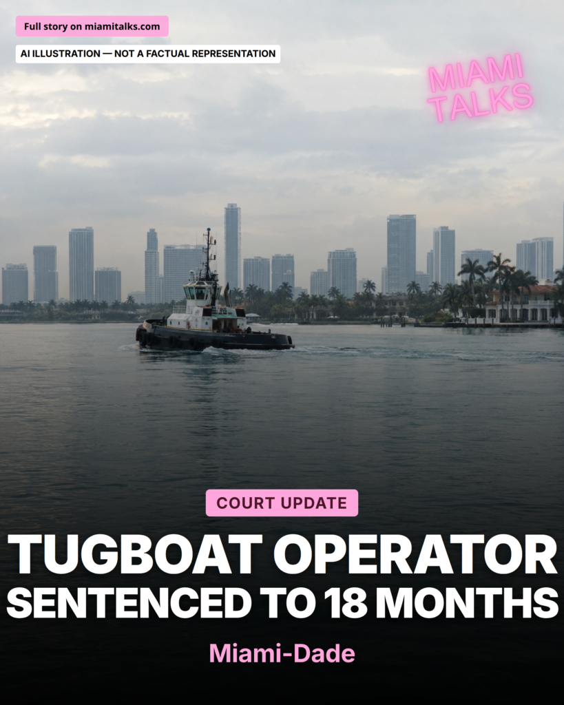 Tugboat Operator Sentenced to 18 Months After Fatal Biscayne Bay Collision