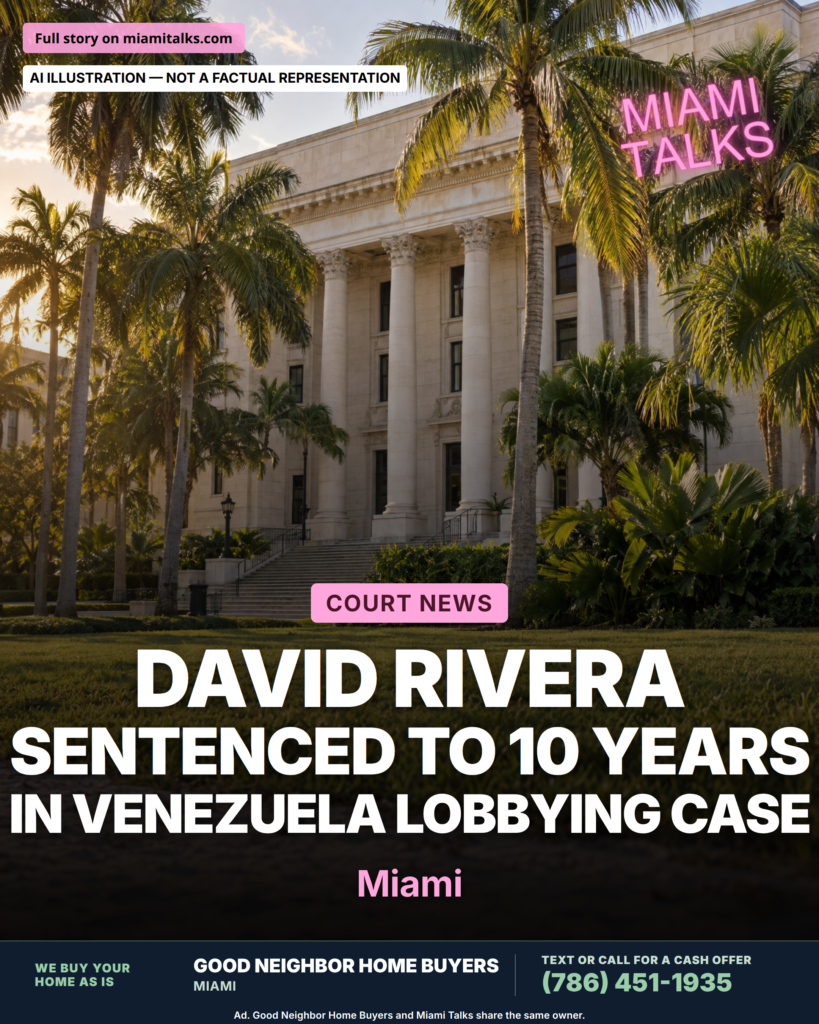 David Rivera sentenced to 10 years in Venezuela lobbying case