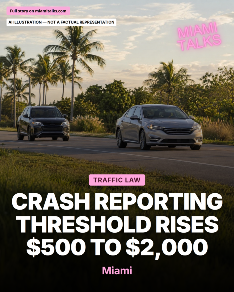 Florida Raises Crash Reporting Threshold to $2,000