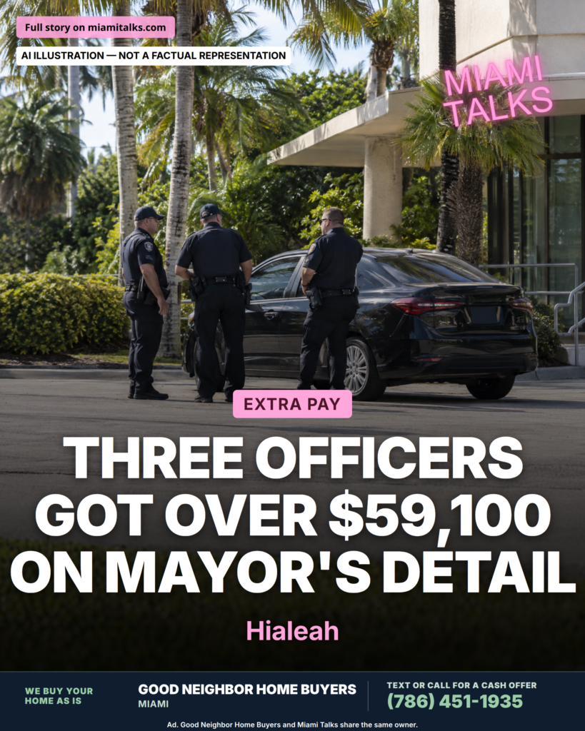 Hialeah Paid More Than $59,100 in Extra Compensation to Three Officers on Mayor’s Detail