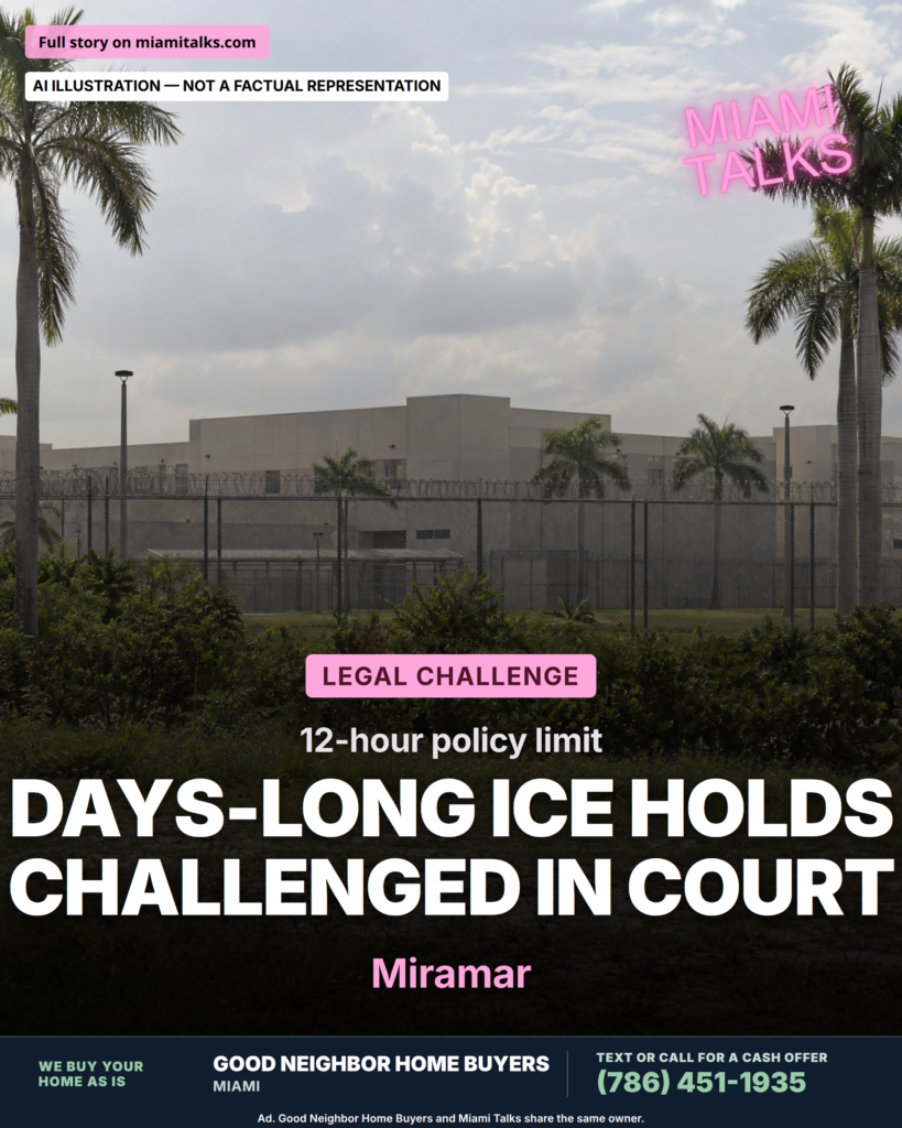 Federal Lawsuit Challenges ICE Detention Practices at Miramar Facility