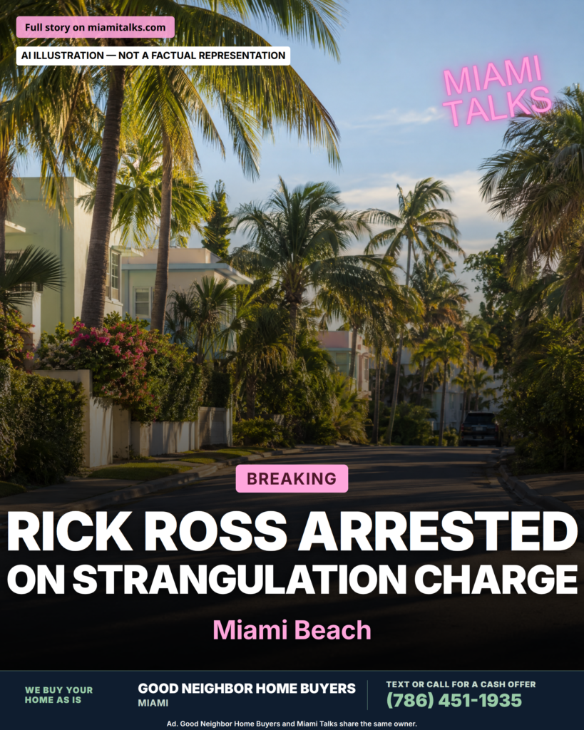 Rick Ross Arrested in Miami Beach on Battery by Strangulation Charge