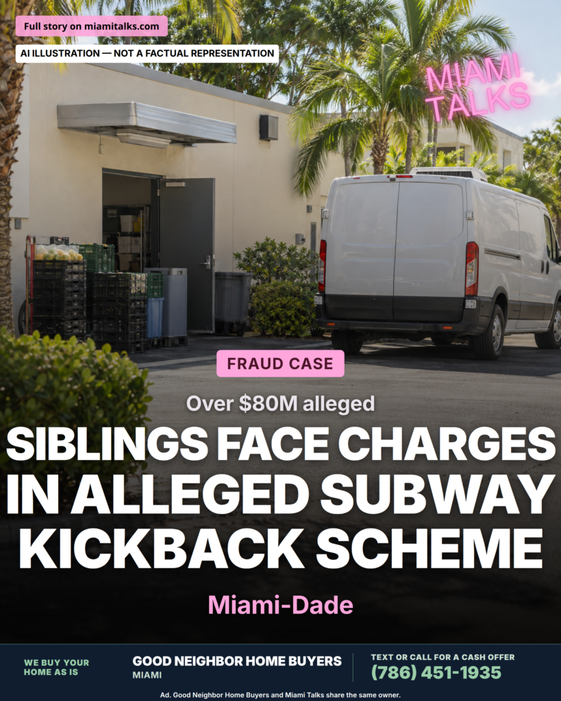 South Florida siblings charged in alleged Subway purchasing kickback scheme